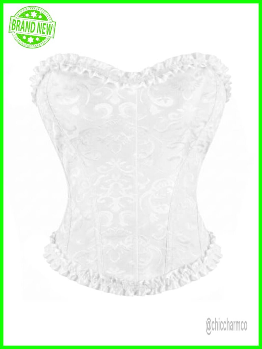 Floral Lace Up Corset Bustier Push Up Overbust Shapwear Waist Cincher Top